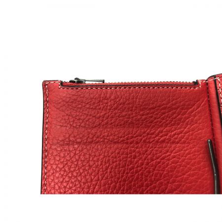  COACH コーチ レディース 二つ折り財布 マネークリップ コンパクトウォレット アウトレット C8272 レッド