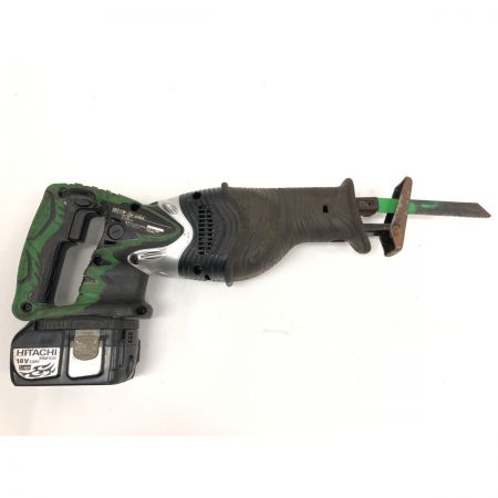  HITACHI 日立 電動工具 受電式 18V コードレス式 セーバーソー レシプロソー 充電器・充電池1個 ケース付 CR18DL グリーン