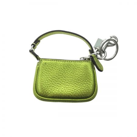  COACH コーチ ミニ ノリータ バッグ チャーム メタリックグリーン  CP360