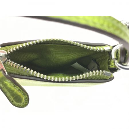  COACH コーチ ミニ ノリータ バッグ チャーム メタリックグリーン  CP360