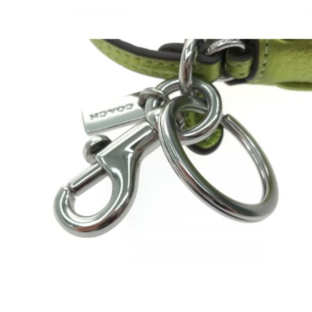  COACH コーチ ミニ ノリータ バッグ チャーム メタリックグリーン  CP360