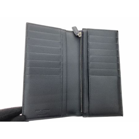  SAINT LAURENT PARIS サンローランパリ メンズ 二つ折り長財布 クラシック コンチネンタルウォレット カーフレザー ブラック