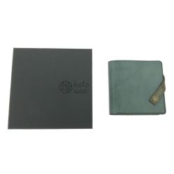 ▼▼ kotowari 理 厚革の薄いミニ財布 2つ折り財布 箱付き Bランク