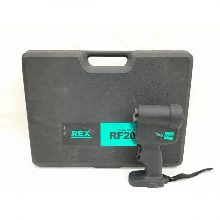  REX レッキス コードレスフレア 充電器・充電池1個・ケース付 RF20N ブラック