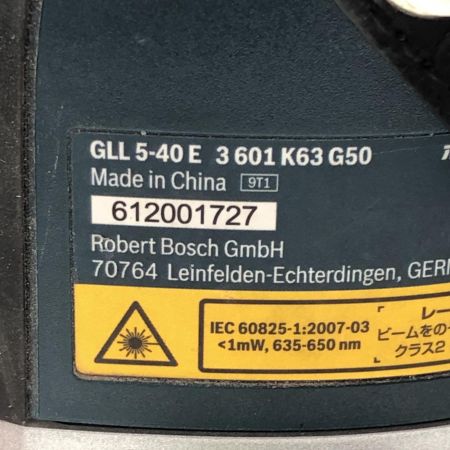 €€ BOSCH ボッシュ レーザー墨出し器 GLL5-40E