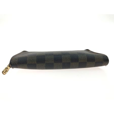  LOUIS VUITTON ルイヴィトン レディース 長財布 ラウンドファスナー ポルトモネ・ジップ ダミエ エベヌ  N61728 ブラウン