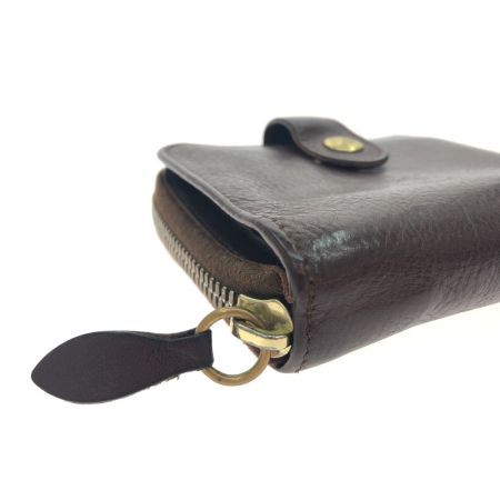  IL BISONTE イルビゾンテ メンズ 二つ折り財布 ラウンドファスナー レザー SMW067 PV0005 CA106B ブラウン