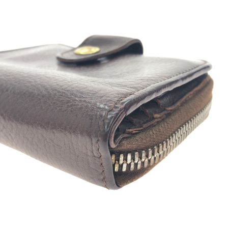  IL BISONTE イルビゾンテ メンズ 二つ折り財布 ラウンドファスナー レザー SMW067 PV0005 CA106B ブラウン