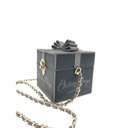  Samantha Vega サマンサベガ レディース ショルダーバッグ リボンBOX風 チェーン ブラック