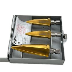 ▼▼  ユニカ デッキビット ツールボックスセット 回転専用 三面シャンク 3本セット(16/16/22mm) シャンク径10mm TB-51 Bランク