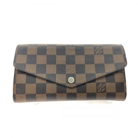  LOUIS VUITTON ルイヴィトン レディース 長財布 ダミエ ポルトフォイユ サラ N63209