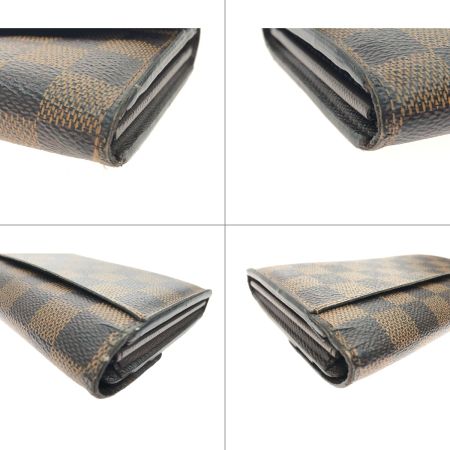  LOUIS VUITTON ルイヴィトン レディース 長財布 ダミエ ポルトフォイユ サラ N63209 ブラウン