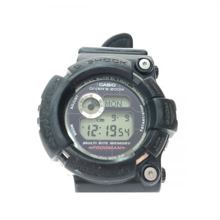  CASIO カシオ メンズ腕時計 デジタルウォッチ ソーラー充電 G-SHOCK フロッグマン GW-200 ブラック