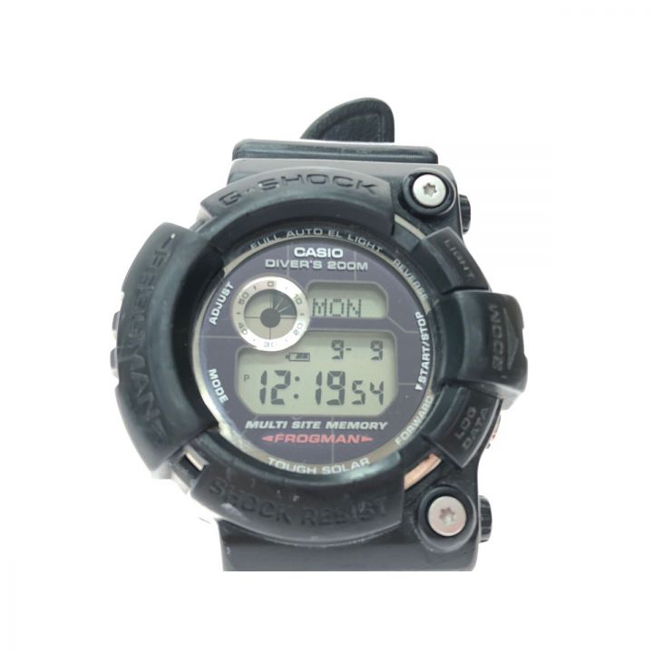 CASIO カシオ メンズ腕時計 デジタルウォッチ ソーラー充電 G-SHOCK フロッグマン GW-200  ブラック｜中古｜なんでもリサイクルビッグバン