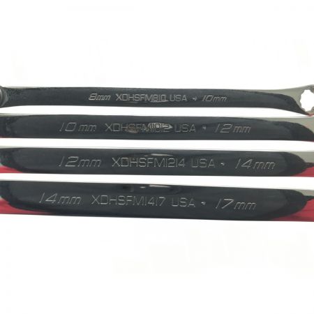  Snap-on スナップオン メガネレンチ  4本セット ストレート XDHSM810.1012.1214.1417