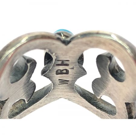  NAVAJO インディアンジュエリー シルバーアクセサリー 指輪 リング ターコイズ WBH刻印 17号