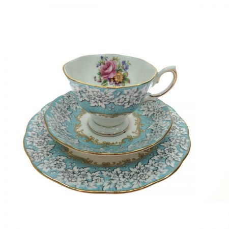  ROYAL ALBERT 洋食器 カップ&ソーサー&18cmプレート エンチャントメント Enchantment トリオ 3点セット