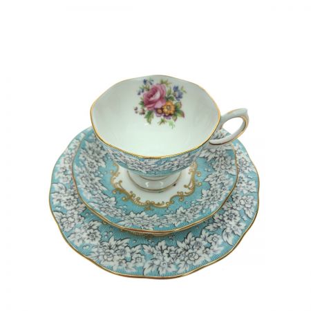  ROYAL ALBERT 洋食器 カップ&ソーサー&18cmプレート エンチャントメント Enchantment トリオ 3点セット