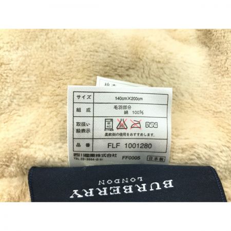  BURBERRY バーバリー シール織綿毛布