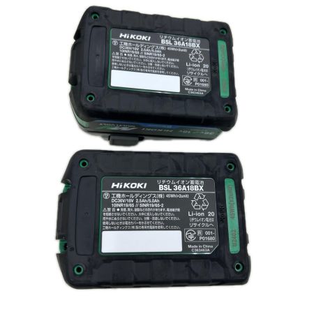 HiKOKI ハイコーキ インパクトドライバ コードレス式 36v 充電器・充電池2個・ケース付 WH36DD