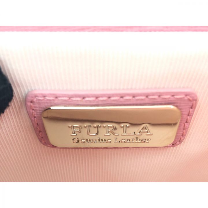 FURLA フルラ レディース ミニショルダーバッグ 2重 チェーンバッグ ピンク｜中古｜なんでもリサイクルビッグバン