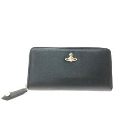 ▼▼ Vivienne Westwood ヴィヴィアン・ウエストウッド レディース 長財布 ラウンドファスナー  51050023-42106 ブラック Bランク