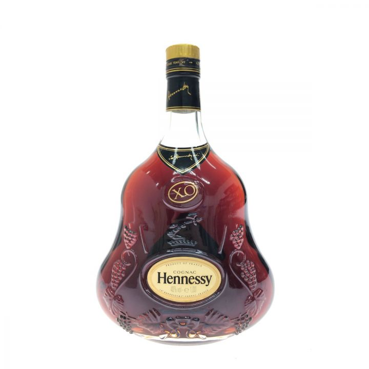 Hennessy ヘネシー ブランデー COGNAC コニャック XO 1000ml クリアボトル 金キャップ  未開栓｜中古｜なんでもリサイクルビッグバン