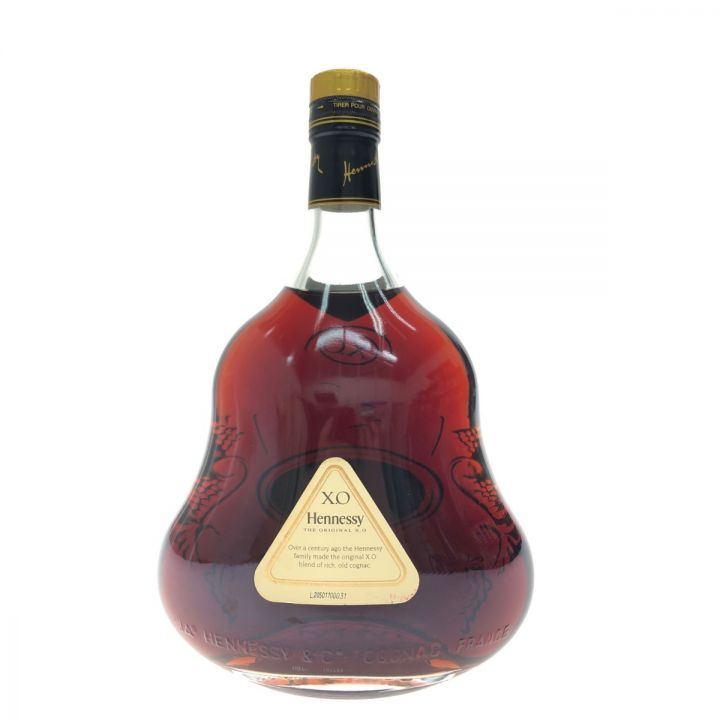 Hennessy ヘネシー ブランデー COGNAC コニャック XO 1000ml クリアボトル 金キャップ  未開栓｜中古｜なんでもリサイクルビッグバン