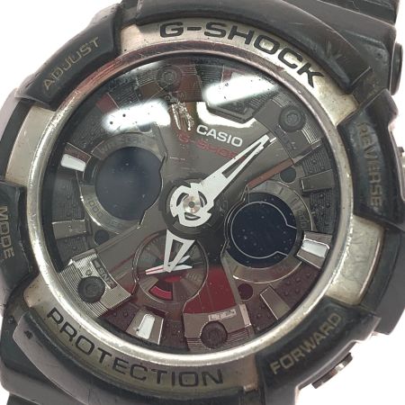  CASIO カシオ メンズ腕時計 クオーツ デジアナウォッチ G-SHOCK Gショック GA-200 ブラック