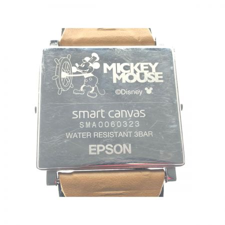  EPSON エプソン レディース 腕時計 クオーツ スマートキャンバス Mickey Mouse ヴィンテージシリーズ W1DY10110