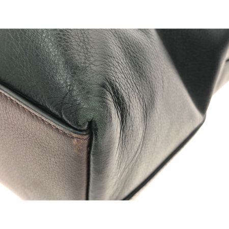  COACH コーチ ユニセックス 2WAY ショルダートート レザー メトロポリタン F54758 ブラック×ブラウン