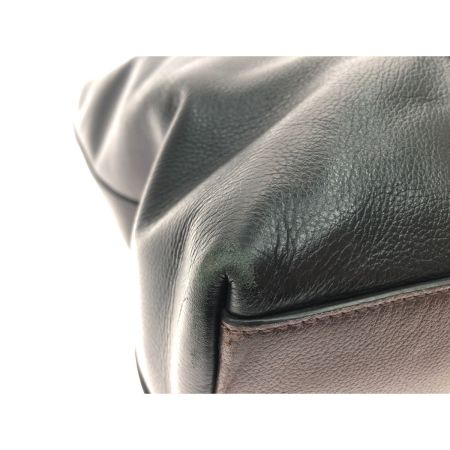  COACH コーチ ユニセックス 2WAY ショルダートート レザー メトロポリタン F54758 ブラック×ブラウン