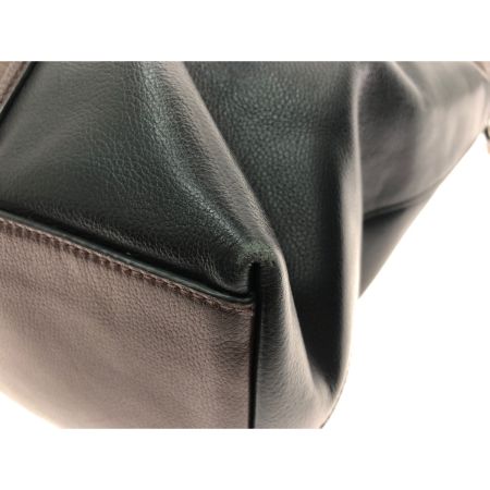  COACH コーチ ユニセックス 2WAY ショルダートート レザー メトロポリタン F54758 ブラック×ブラウン