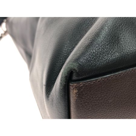  COACH コーチ ユニセックス 2WAY ショルダートート レザー メトロポリタン F54758 ブラック×ブラウン