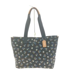 ▼▼ COACH コーチ レディース トートバッグ キャンバストート フラワープリント F25903 花柄 Bランク