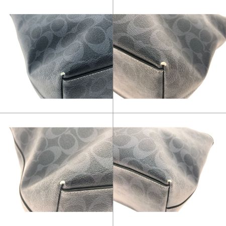  COACH コーチ ユニセックス トートバッグ シグネチャー シティ ショルダートート F37475 ネイビー