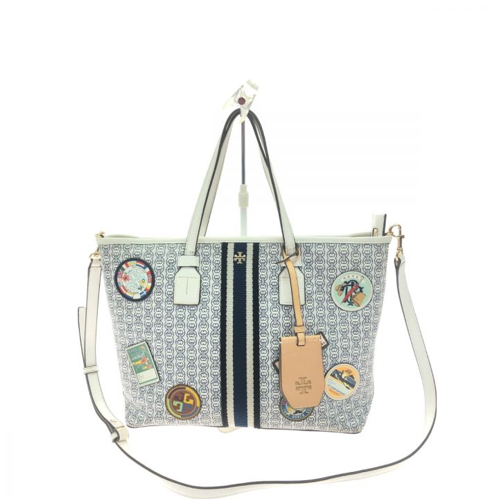 TORY BURCH トリーバーチ レディース トートバッグ ショルダートート ジェミニリンクワッペン  10011011｜中古｜なんでもリサイクルビッグバン