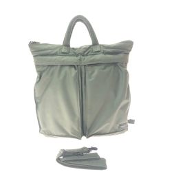▼▼ PORTER ポーター 吉田カバン OLIVE DRAB 2WAYヘルメットバッグ リュック オリーブ Bランク