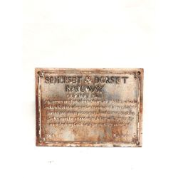 ▼▼  インテリア小物 アンティーク サマセットアンドドーセット鉄道 プレート Cランク