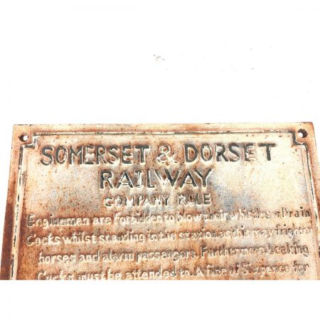   インテリア小物 アンティーク サマセットアンドドーセット鉄道 プレート