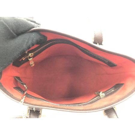  LOUIS VUITTON ルイヴィトン トートバッグ バケット ポーチ付 ダミエ マレ N42240 ブラウン