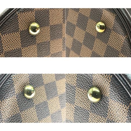  LOUIS VUITTON ルイヴィトン トートバッグ バケット ポーチ付 ダミエ マレ N42240 ブラウン