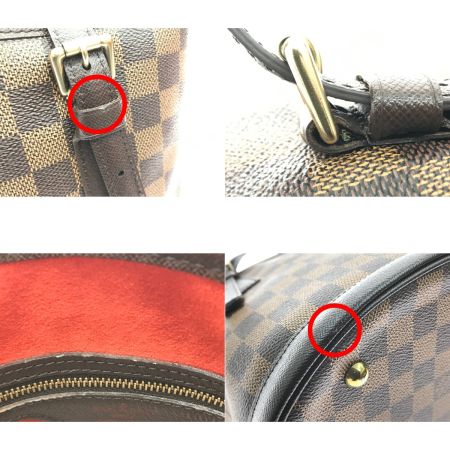  LOUIS VUITTON ルイヴィトン トートバッグ バケット ポーチ付 ダミエ マレ N42240 ブラウン