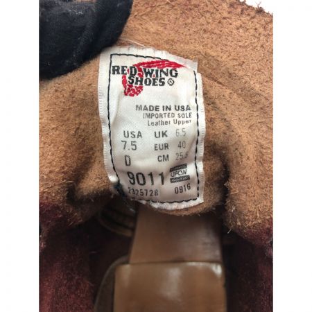  RED WING レッドウィング メンズブーツ ワークブーツ ベックマンブーツ SIZE 25.5cm 9011 ブラックチェリー