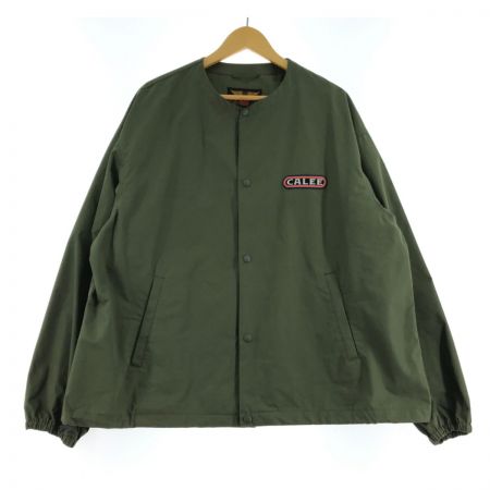  CALEE DROP SHOULDER NO COLLAR JACKET オリーブ