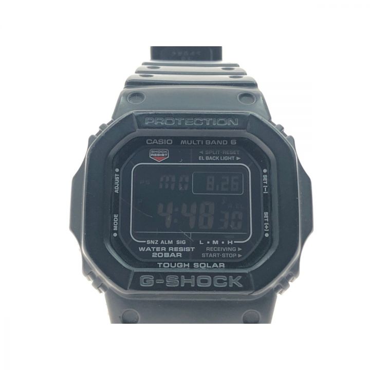 CASIO カシオ メンズ腕時計 電波ソーラー タフソーラー G-SHOCK デジタル マルチバンド 6 GW-M5610 ブラック  ｜中古｜なんでもリサイクルビッグバン