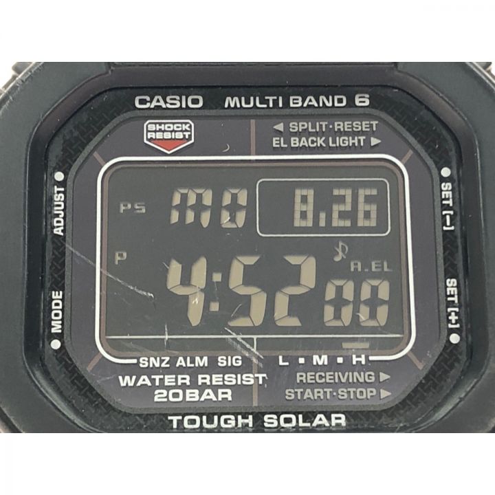 CASIO カシオ メンズ腕時計 電波ソーラー タフソーラー G-SHOCK デジタル マルチバンド 6 GW-M5610 ブラック  ｜中古｜なんでもリサイクルビッグバン