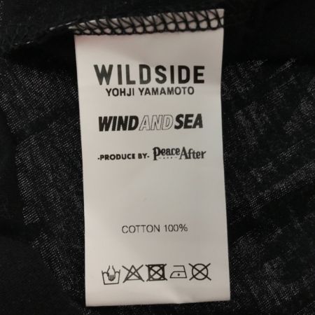  WIND AND SEA WILD SIDE Yohji yamamoto メンズ 総柄 サイドジップ ブラック
