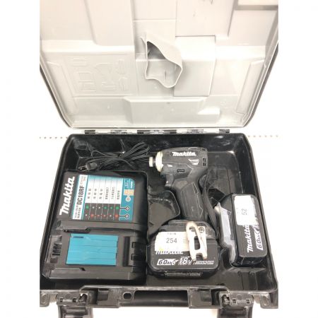  MAKITA マキタ 電動工具 コードレス式 18V 充電式 インパクトドライバ 充電器・充電池2個・ケース付 TD172DRGX ブラック