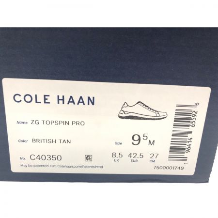  COLE HAAN コールハーン メンズスニーカー ゼログランド トップスピン プロ SIZE 27cm ゼログランド トップスピン プロ ブラウン